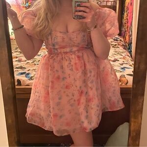 Sugar Thrillz Floral Babydoll Dress